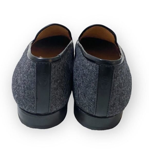 Stubbs & Wootton Gray Flannel Skull and Angel Slip on Loafers. Size 6 - Picture 6 of 10